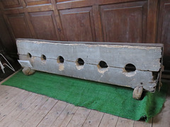 halwell church, devon , c18 stocks (2)