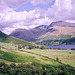 Wastwater and the Scafells from above Nether Wasdale (Scan from Aug 1992)