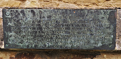 turvey church, beds  (78)brass on tomb of john rychardson 1612, a servant at the hall