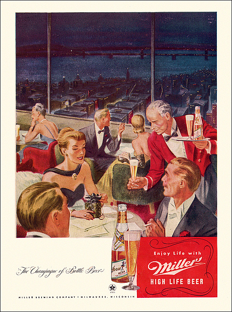 Miller Beer Ad, 1948