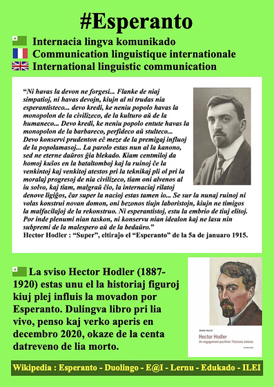 #Esperanto Hector Hodler  EO