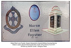 Nurse Ellen Foyster killed in action - photographed on Worthing Pier 14 5 2019