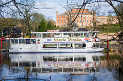 One of the pleasure boats that have trips upstream in summer