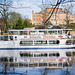 One of the pleasure boats that have trips upstream in summer