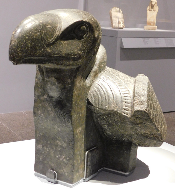 Head and Shoulder Statue of a Vulture, Likely the Goddess Nekhbet in the Metropolitan Museum of Art, January 2026