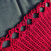 Crochet edging in progress