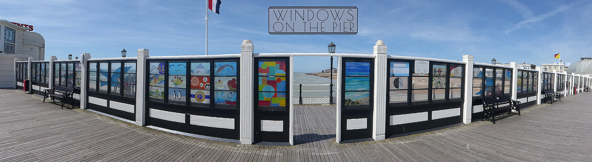 Windows on the Pier - Worthing - panorama - 14.5.2019