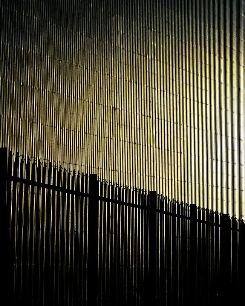 Fence,wall and sunlight