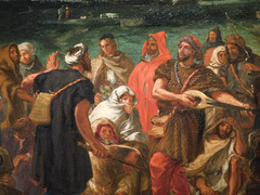 Detail of Arab Players by Delacroix in the Metropolitan Museum of Art, January 2019