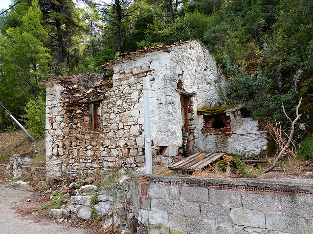 Ruined house and oven