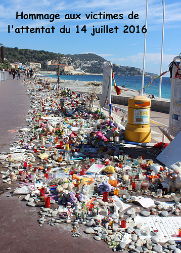 Nice (06) 30 septembre 2016. Hommage aux victimes de la barbarie islamiste.