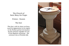 St Mary the Virgin Friston - The font - 20.2.2019