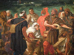 Detail of Arab Players by Delacroix in the Metropolitan Museum of Art, January 2019