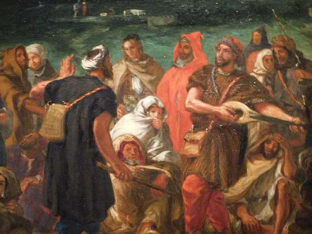 Detail of Arab Players by Delacroix in the Metropolitan Museum of Art, January 2019