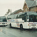 Ambassador Travel 109 (G109 HNG) and Yorkshire Traction 16 (6341 HE, E214 RDW) in Bury St. Edmunds – May 1994 (221-30)