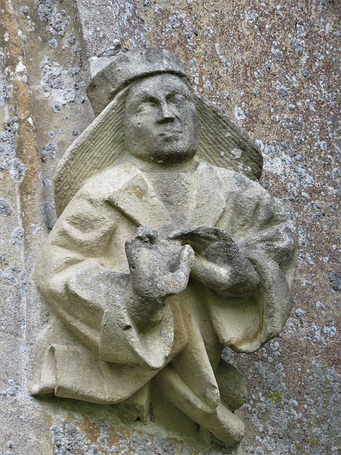 steeple ashton church wilts  c16 headstop figure north aisle (4)