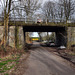 Brücke der ehem. Zechenbahn Zollverein über der Eickwinkelstraße (Essen-Altenessen) / 2.03.2024