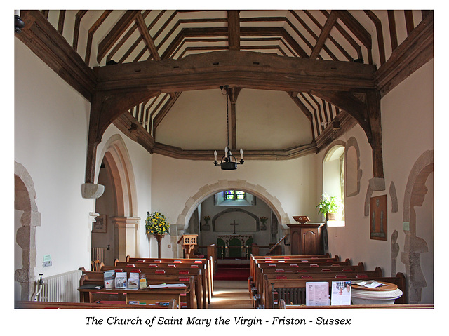 St Mary's Friston The Nave from West 20 2 2019