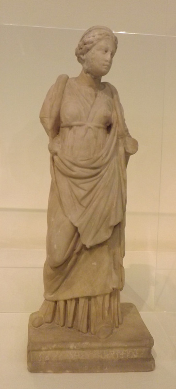 Statuette of Hygieia Dedicated by Lysimachos in the National Archaeological Museum in Athens, May 2014