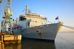 Dress ship for Accession Day - RFA FORT VICTORIA