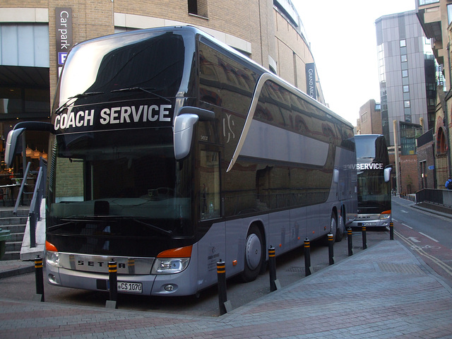 DSCF6979 Coach Service (Germany) GM-CS 1070 and GM-CS 1068 in Cambridge - 25 Apr 2017