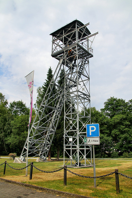 Nachbau eines Fördergerüstes am Erzbergwerk Ramsbeck (Bestwig-Ramsbeck) / 6.07.2019