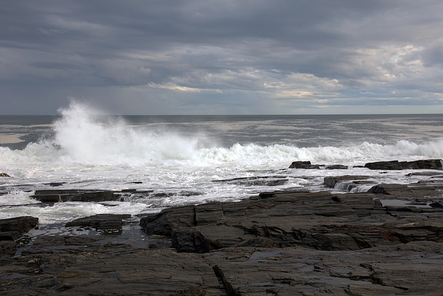 Storm well off shore