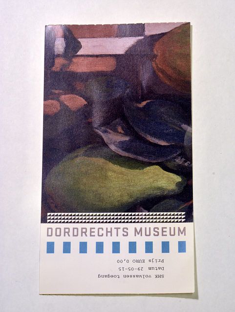 Ticket for the Dordrechts Museum