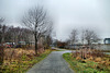 Radweg auf der ehem. Zechenbahn (Recklinghausen-Hochlarmark) / 11.12.2021