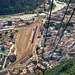 View of the train station Bozen from the Rittner gondola lift (better view on black)