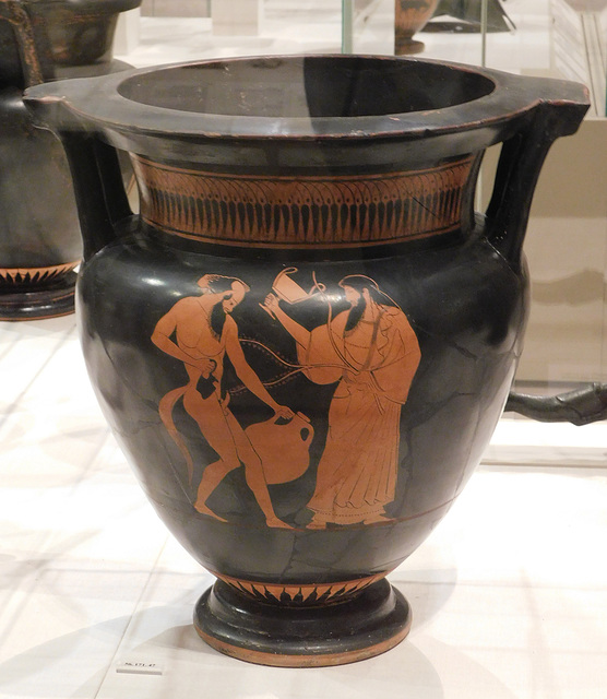 Terracotta Column Krater Attributed to the Pig Painter in the Metropolitan Museum, March 2022