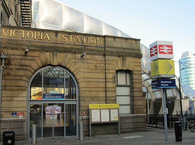 Victoria Station - side entrance.