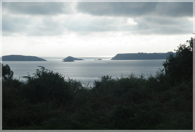 Vue depuis la croix des veuves à Ploubazlanec (22)