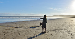 autumn at the beach