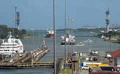 Panama Canal - Gatum Atlantic locks.