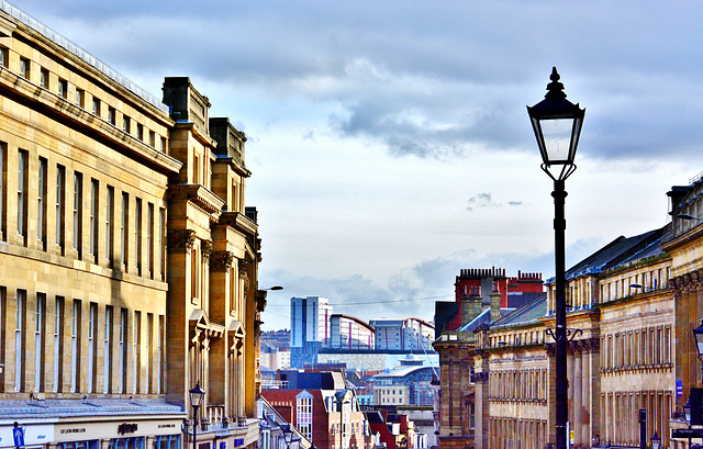 Grey Street.Grainger Town.Newcastle upon Tyne