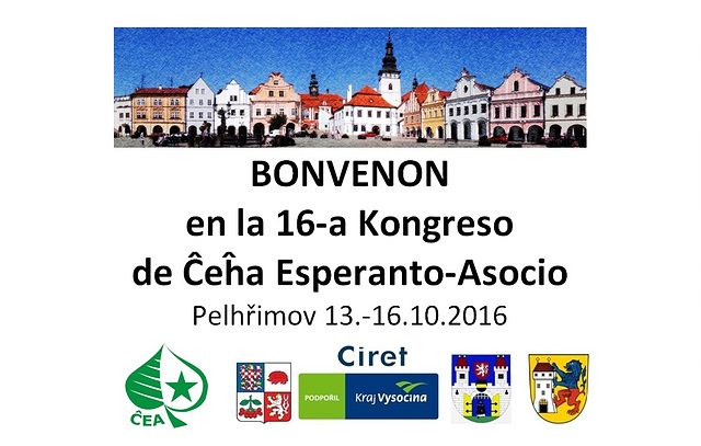 Bonvenon en la 15_a ĈEA-Kongreso en Pelhřimov