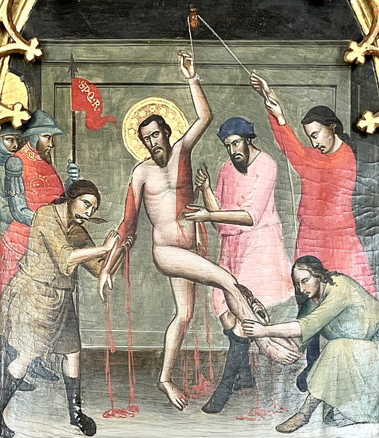 San Gimignano 2024 – Palazzo Communale – Saint Bartholomew flayed alive