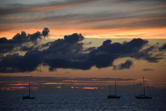 EASTER ISLAND SUNSET