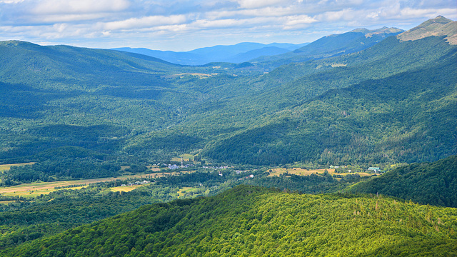 Hiking trails in the Bieszczady Mountains, Carpathians Poland