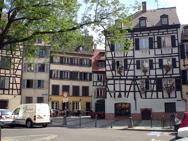 Fachwerkhäuser am Place de Moulin