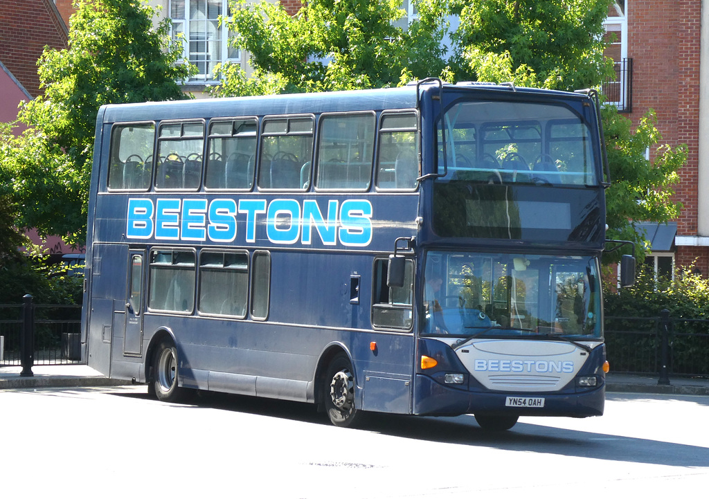 Beestons Coaches YN54 OAH in Ipswich - 8 Jul 2022 (P1120262)