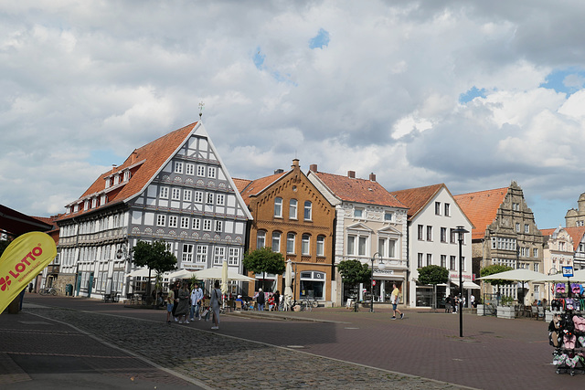 Stadthagen: Blick auf en N-O Teil des Marktes