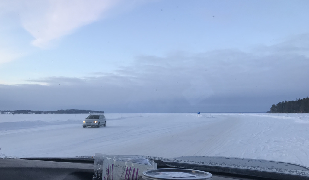 ice road from Isön to Norderön