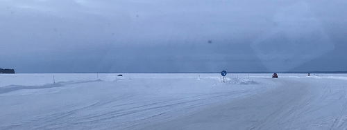 ice road from Isön to Norderön