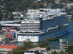 'AIDAperla' at Castries