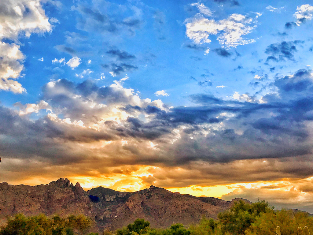 Sunrise over the Catalina's