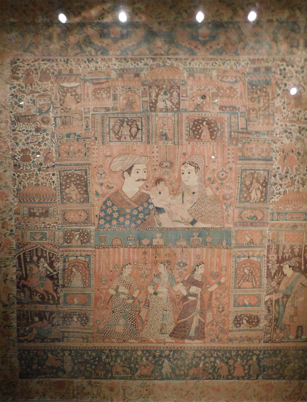 Kalamkari Hanging with Figures in an Arch Setting in the Metropolitan Museum of Art, October 2018