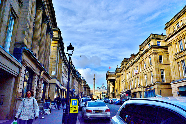 Grey Street.Grainger Town.Newcastle upon Tyne