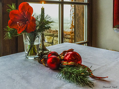 Weihnachts Tischdekoration  auf Albführen